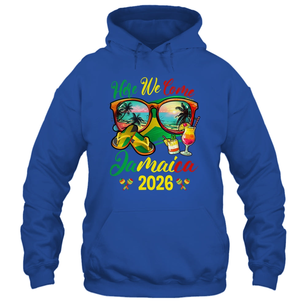 Here We Come Jamaica 2026 Family Vacation Matching Group Shirt & Tank Top | siriusteestore