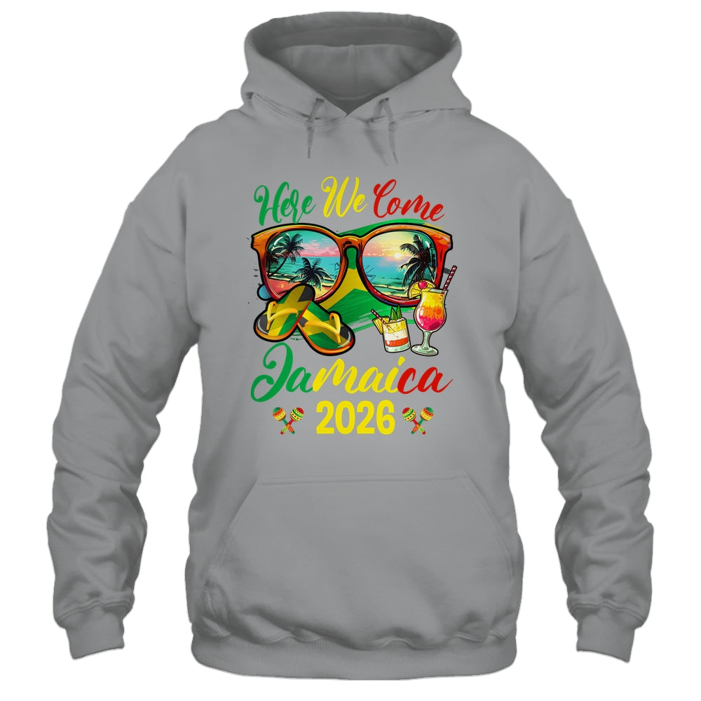 Here We Come Jamaica 2026 Family Vacation Matching Group Shirt & Tank Top | siriusteestore