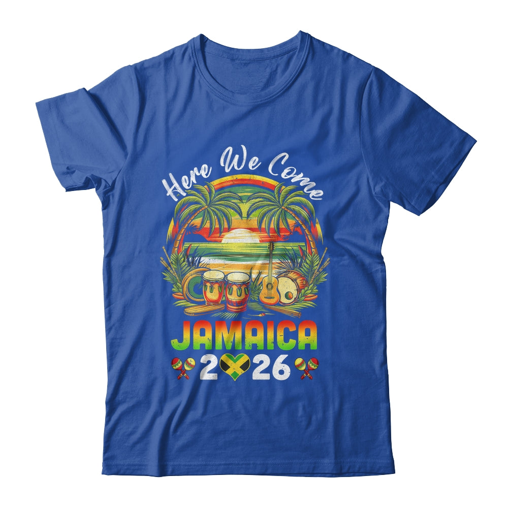 Here We Come Jamaica 2026 Girls Trip Family Summer Vacation Shirt & Tank Top | siriusteestore