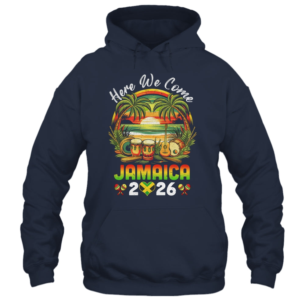 Here We Come Jamaica 2026 Girls Trip Family Summer Vacation Shirt & Tank Top | siriusteestore