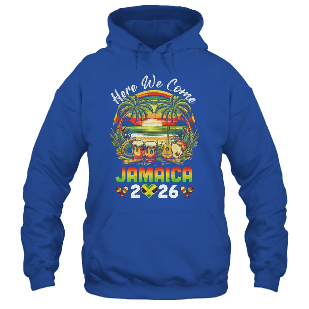 Here We Come Jamaica 2026 Girls Trip Family Summer Vacation Shirt & Tank Top | siriusteestore