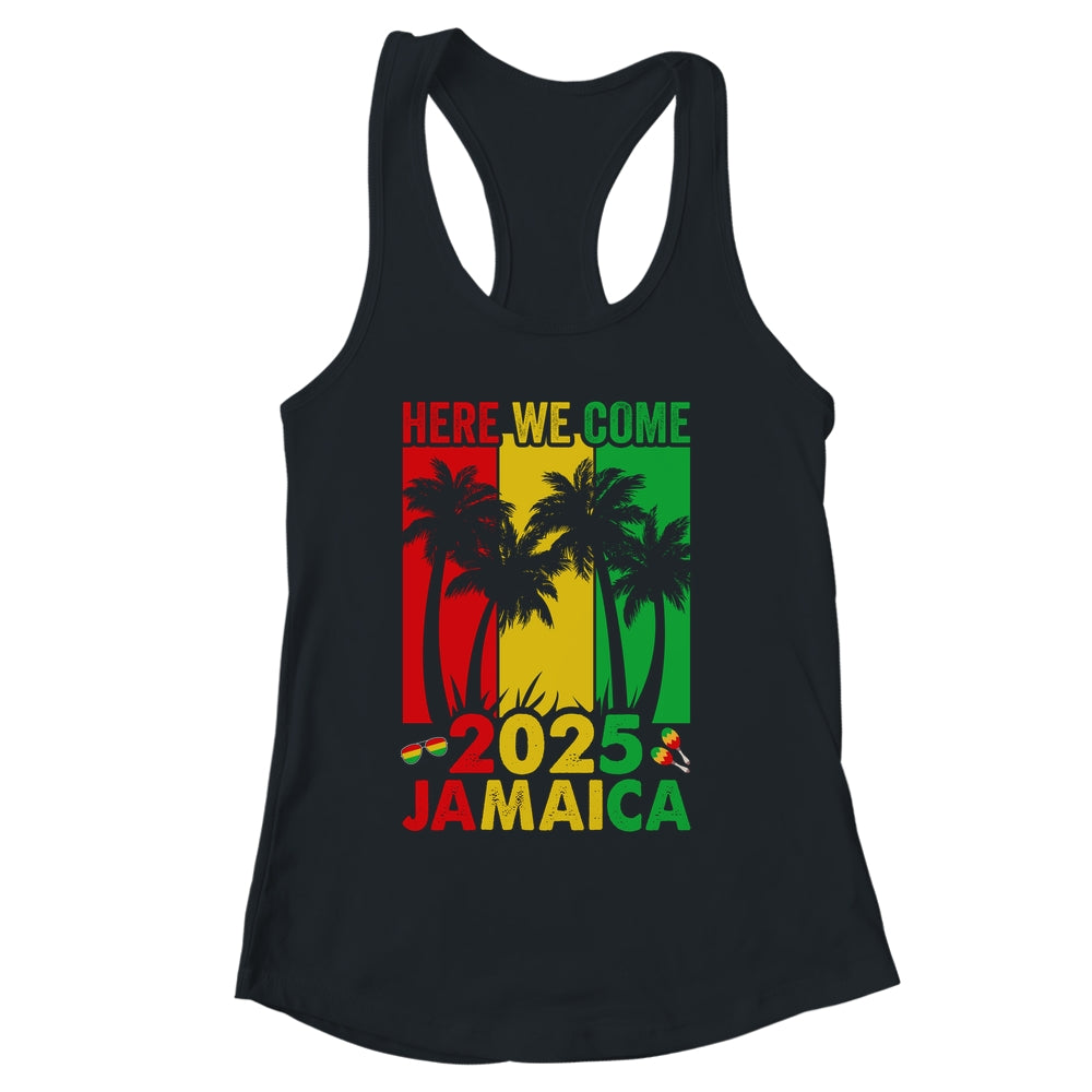 Here We Come Matching Family Vacation Trip Jamaica 2025 Shirt & Tank Top | siriusteestore