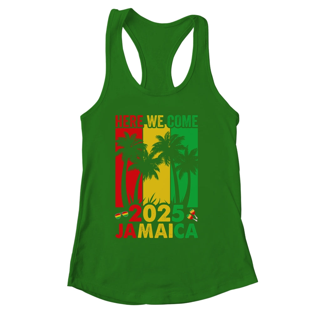 Here We Come Matching Family Vacation Trip Jamaica 2025 Shirt & Tank Top | siriusteestore