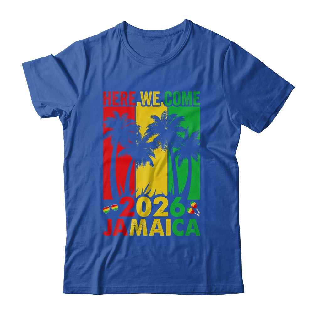 Here We Come Matching Family Vacation Trip Jamaica 2026 Shirt & Tank Top | siriusteestore