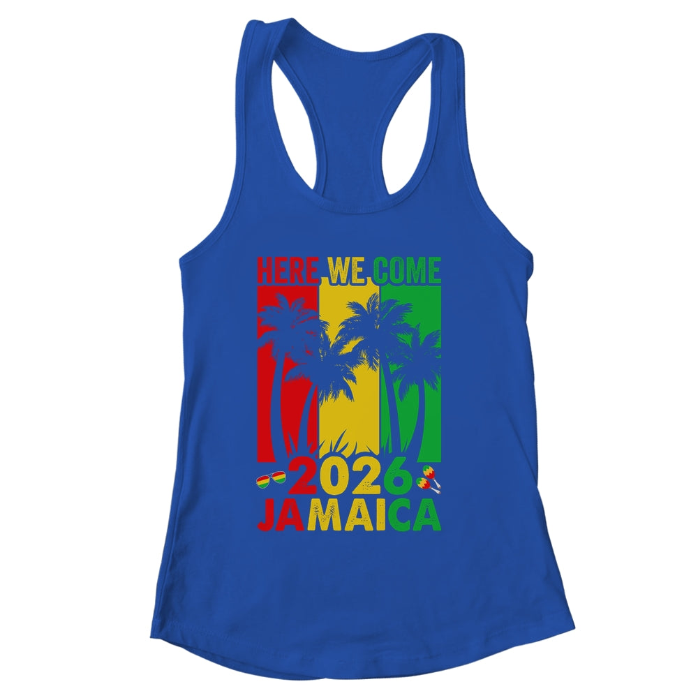 Here We Come Matching Family Vacation Trip Jamaica 2026 Shirt & Tank Top | siriusteestore