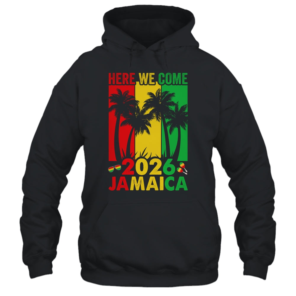 Here We Come Matching Family Vacation Trip Jamaica 2026 Shirt & Tank Top | siriusteestore