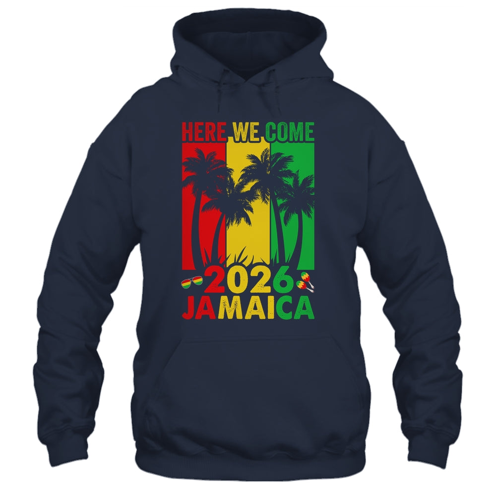 Here We Come Matching Family Vacation Trip Jamaica 2026 Shirt & Tank Top | siriusteestore