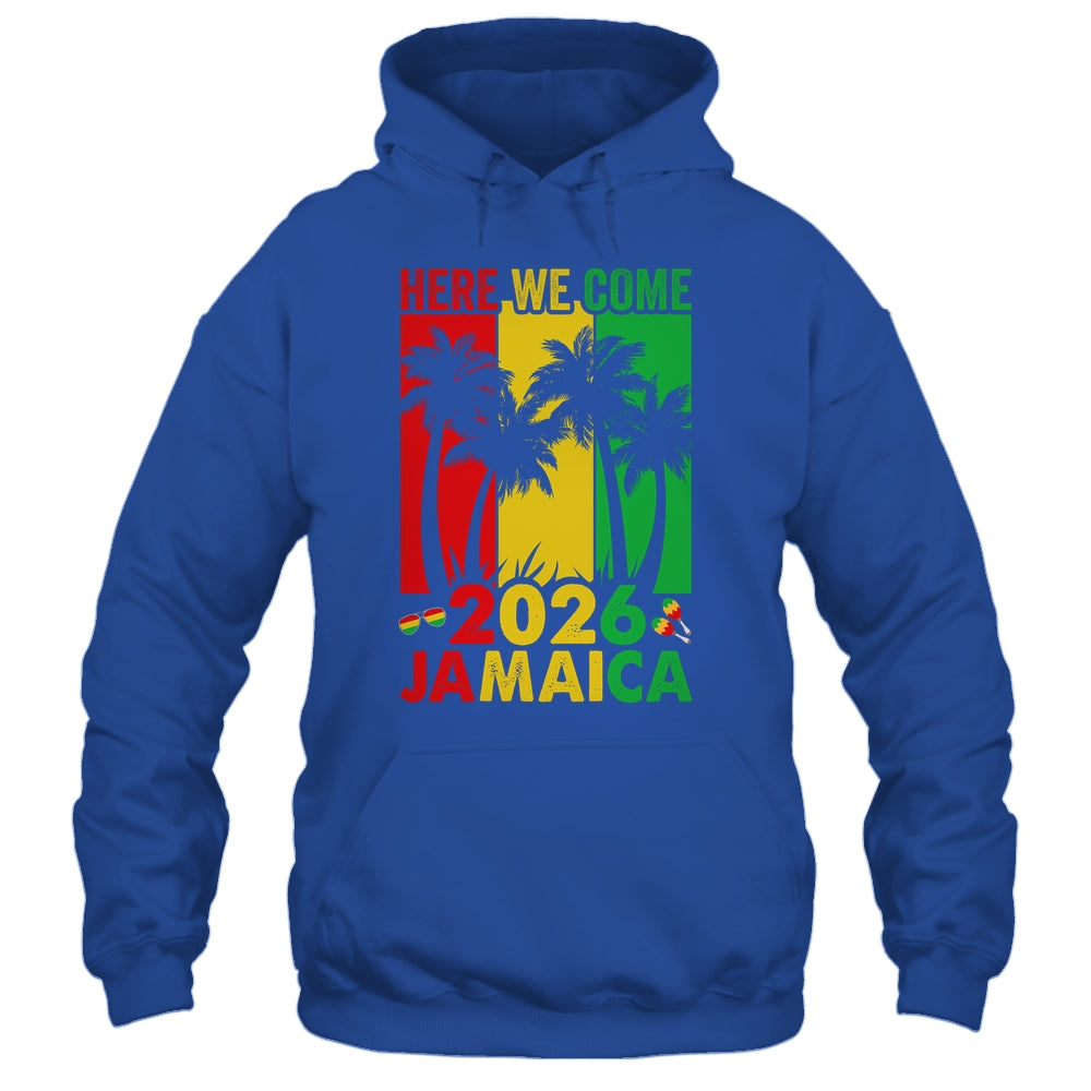 Here We Come Matching Family Vacation Trip Jamaica 2026 Shirt & Tank Top | siriusteestore