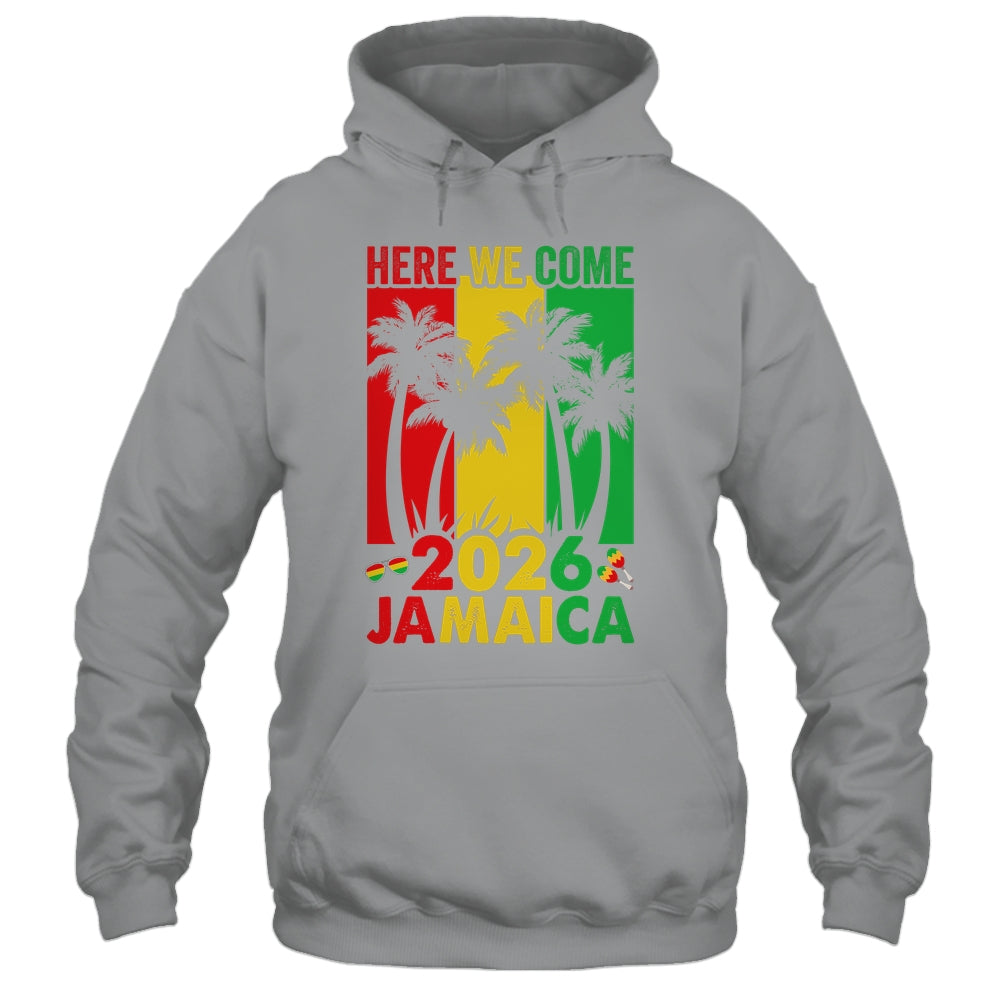Here We Come Matching Family Vacation Trip Jamaica 2026 Shirt & Tank Top | siriusteestore