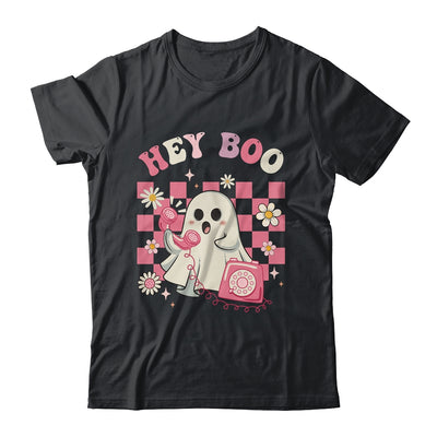 Hey Boo Groovy Cute Ghost Funny Halloween Womens Kids Shirt & Hoodie | siriusteestore