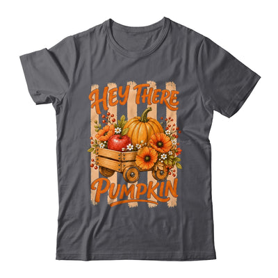 Hey There Pumpkin Striped Fall Autumn Retro Thanksgiving Shirt & Hoodie | siriusteestore