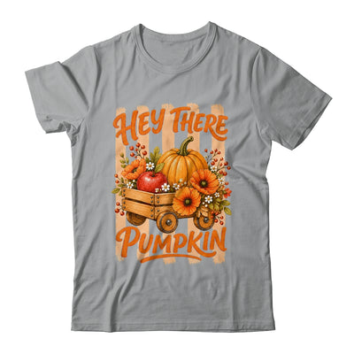 Hey There Pumpkin Striped Fall Autumn Retro Thanksgiving Shirt & Hoodie | siriusteestore