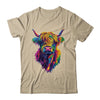 Highland Cow Colorful Lover Design For Girls Women Mom Woman Shirt & Tank Top | siriusteestore