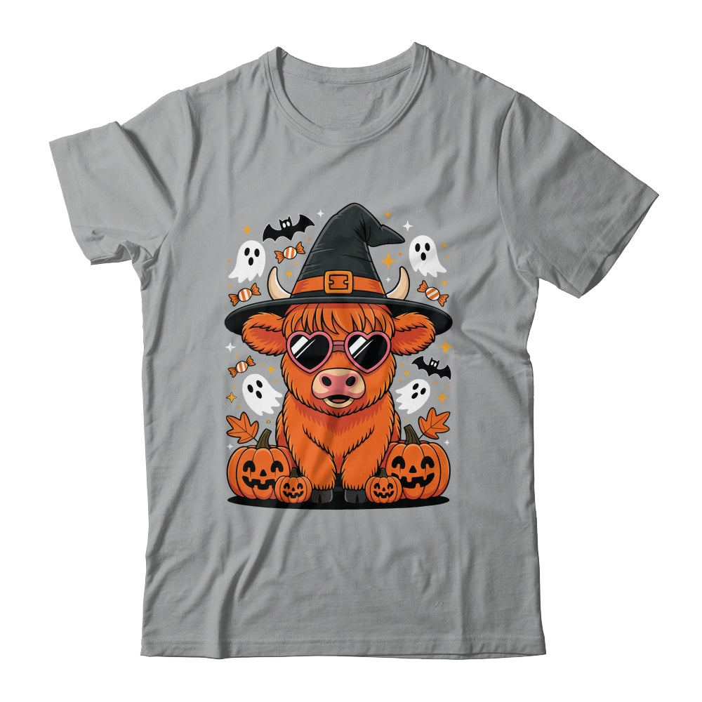 Highland Cow Halloween Pumpkin Funny Spooky Autumn Shirt & Hoodie | siriusteestore