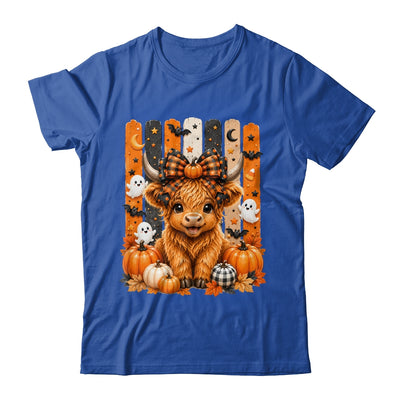 Highland Cow Halloween Spooky Fall Cow Pumpkins Bows Ghosts Shirt & Hoodie | siriusteestore