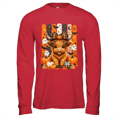 Highland Cow Halloween Spooky Fall Cow Pumpkins Bows Ghosts Shirt & Hoodie | siriusteestore