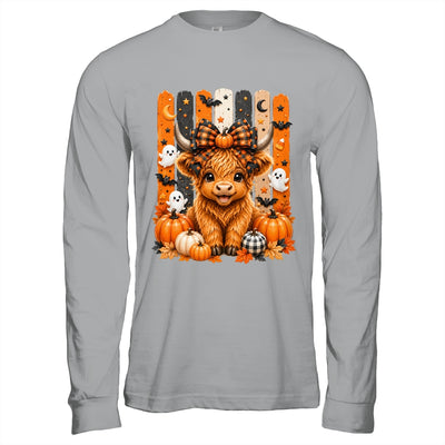 Highland Cow Halloween Spooky Fall Cow Pumpkins Bows Ghosts Shirt & Hoodie | siriusteestore