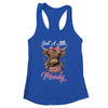 Highland Cow Just A Little Moody Flower Funny Farm Farmer Shirt & Tank Top | siriusteestore