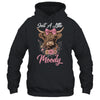 Highland Cow Just A Little Moody Flower Funny Farm Farmer Shirt & Tank Top | siriusteestore
