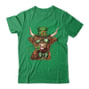 Highland Cow St. Patrick's Day Retro Coquette St Patty's Day Shirt & Sweatshirt | siriusteestore