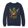 Highland Cow St. Patrick's Day Retro Coquette St Patty's Day Shirt & Sweatshirt | siriusteestore