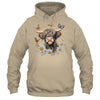 Highland Cow With Sunflower Daisies Butterflies Farm Western Shirt & Hoodie | siriusteestore