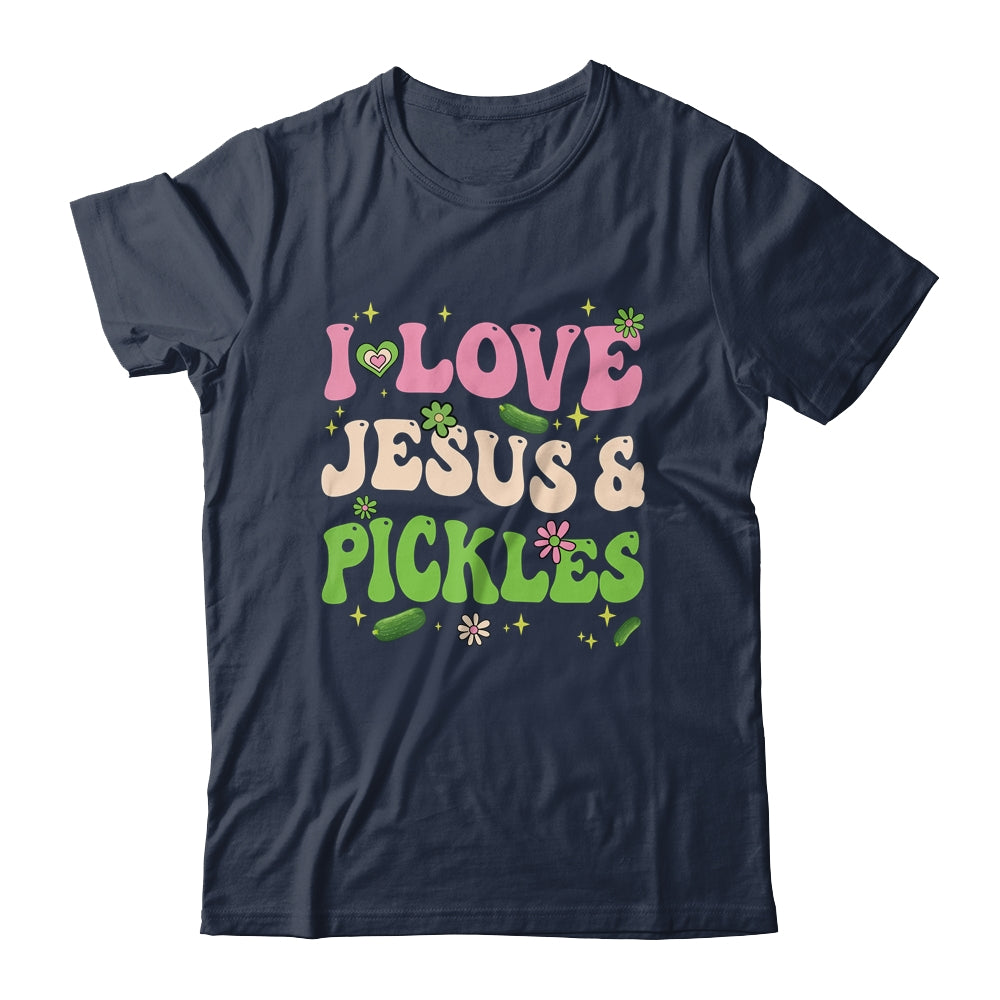 Hippie Groovy I Love Jesus Pickles Cucumber Vegetarian Shirt & Tank Top | siriusteestore