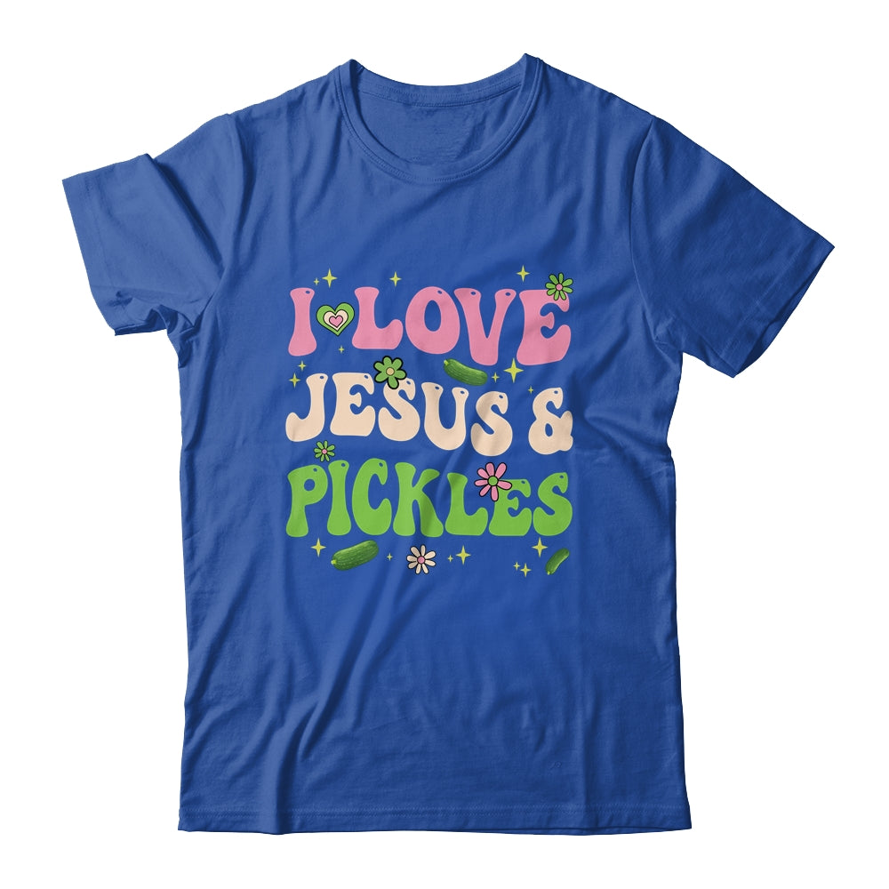 Hippie Groovy I Love Jesus Pickles Cucumber Vegetarian Shirt & Tank Top | siriusteestore