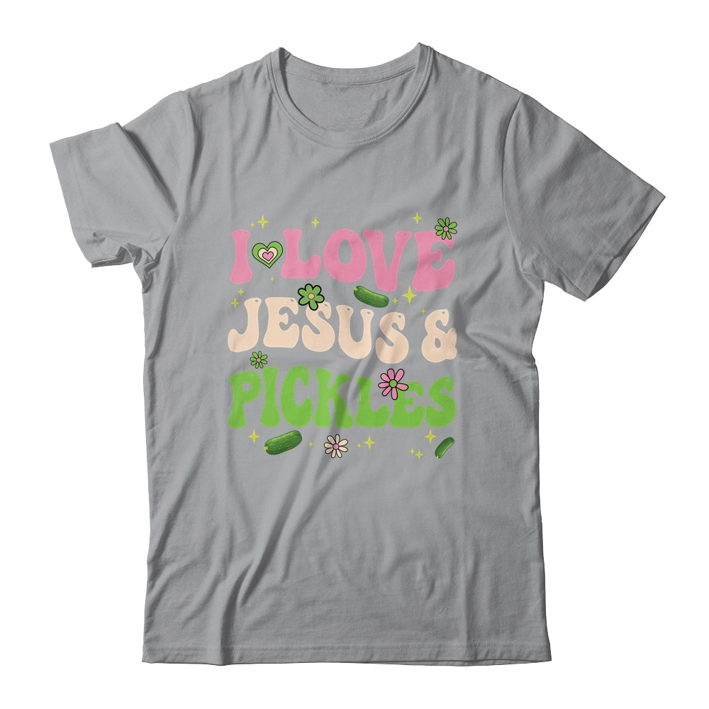 Hippie Groovy I Love Jesus Pickles Cucumber Vegetarian Shirt & Tank Top | siriusteestore