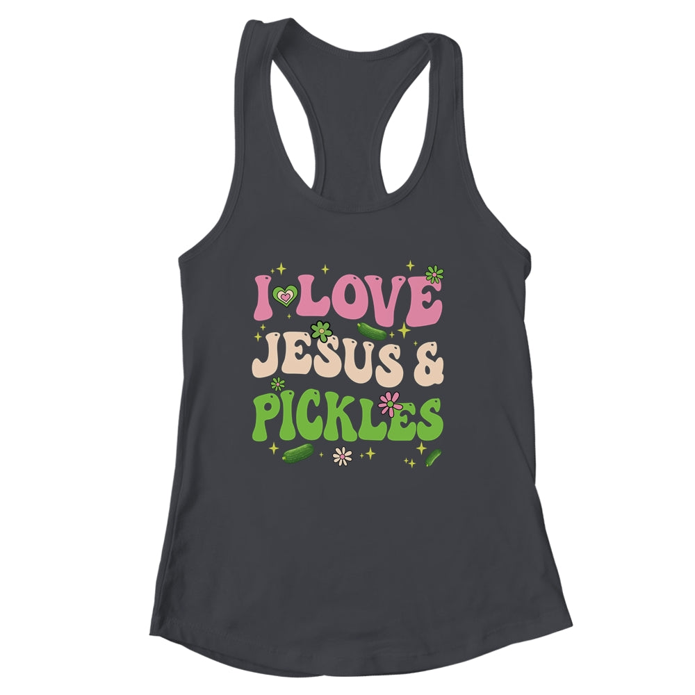Hippie Groovy I Love Jesus Pickles Cucumber Vegetarian Shirt & Tank Top | siriusteestore