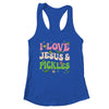 Hippie Groovy I Love Jesus Pickles Cucumber Vegetarian Shirt & Tank Top | siriusteestore