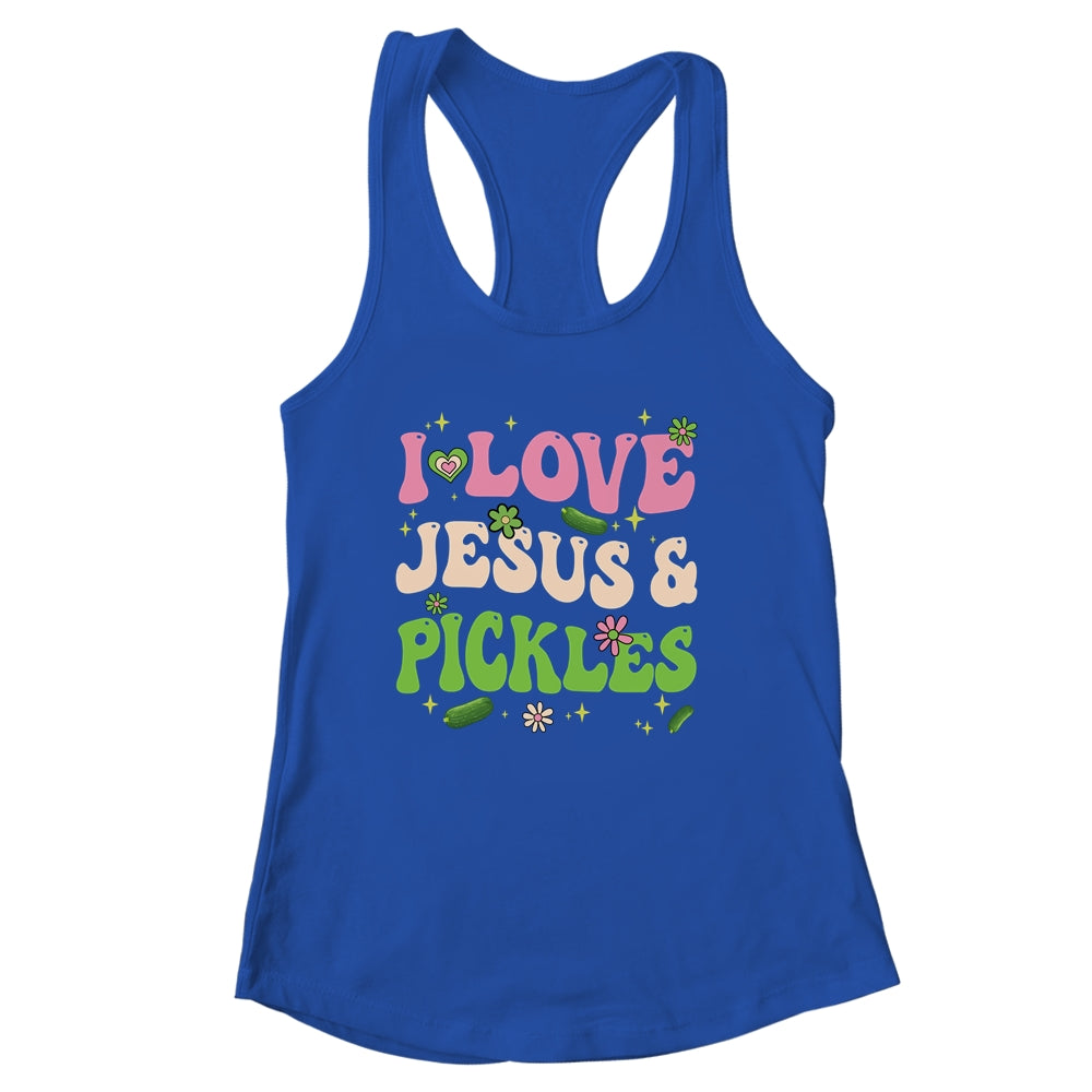 Hippie Groovy I Love Jesus Pickles Cucumber Vegetarian Shirt & Tank Top | siriusteestore