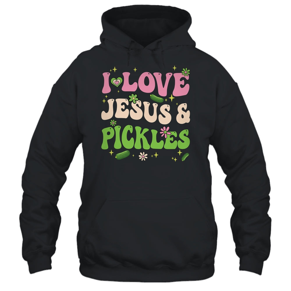 Hippie Groovy I Love Jesus Pickles Cucumber Vegetarian Shirt & Tank Top | siriusteestore