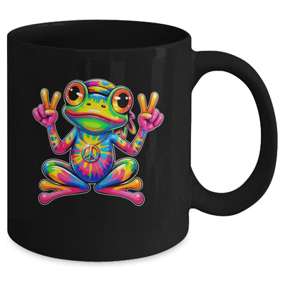 Hippie Tie Dye Frog 70s 60s Costume Peace Sign Men Women Mug | siriusteestore