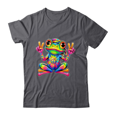 Hippie Tie Dye Frog 70s 60s Costume Peace Sign Men Women Shirt & Tank Top | siriusteestore
