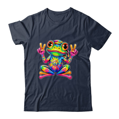 Hippie Tie Dye Frog 70s 60s Costume Peace Sign Men Women Shirt & Tank Top | siriusteestore