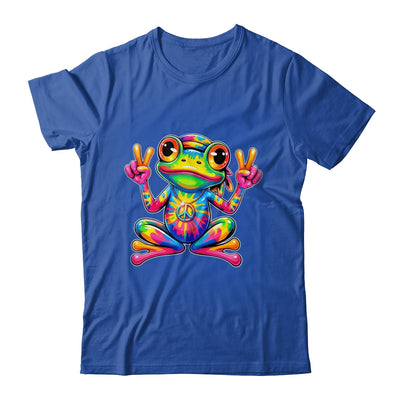 Hippie Tie Dye Frog 70s 60s Costume Peace Sign Men Women Shirt & Tank Top | siriusteestore