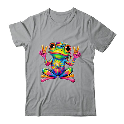 Hippie Tie Dye Frog 70s 60s Costume Peace Sign Men Women Shirt & Tank Top | siriusteestore