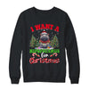 Hippo Xmas Tree Lights I Want A Hippopotamus For Christmas Shirt & Sweatshirt | siriusteestore