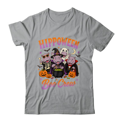 Hippoween Boo Crew Ghost Skeleton Funny Hippo Halloween Shirt & Hoodie | siriusteestore