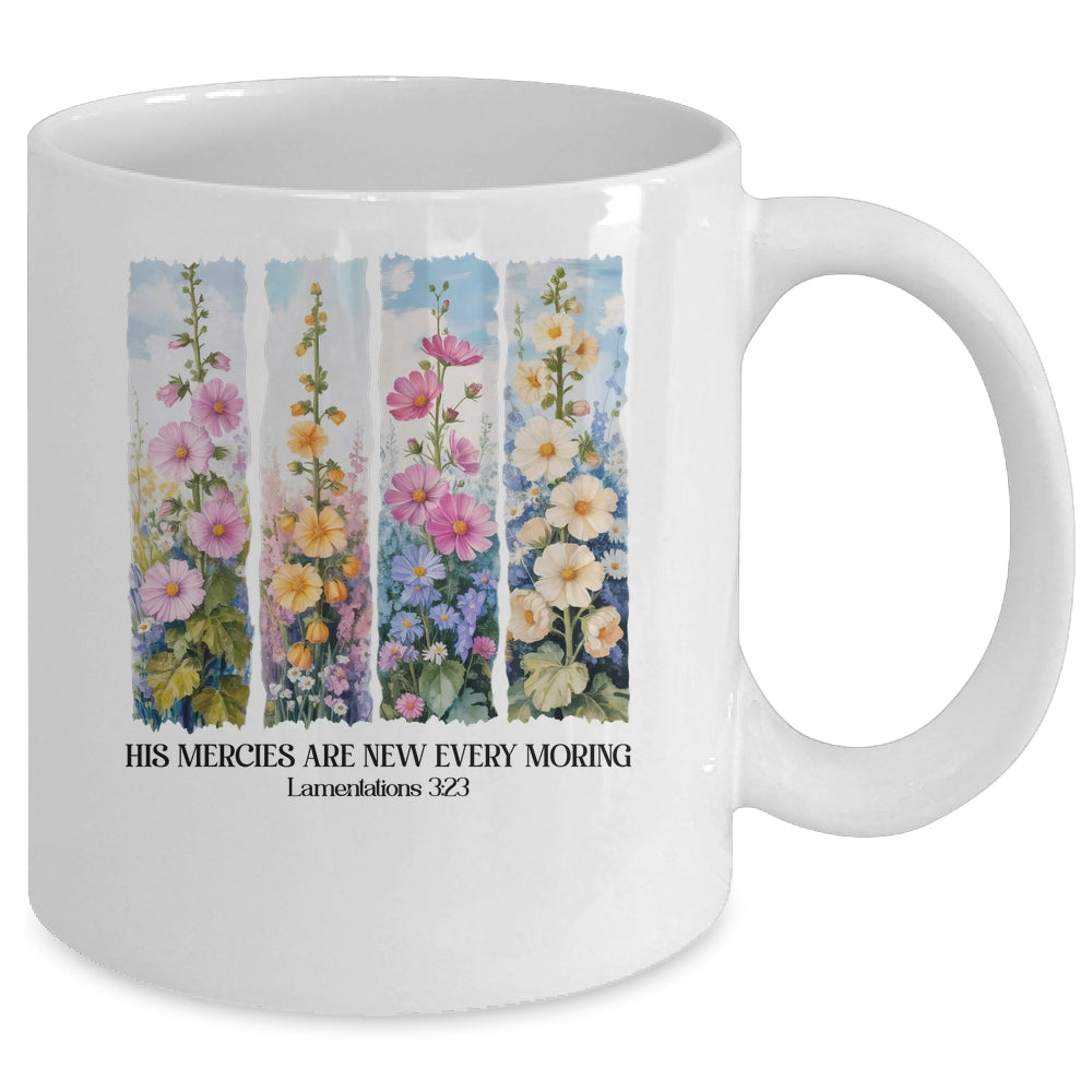 His Mercies Are New Every Morning Christian Bible Religious Mug | siriusteestore