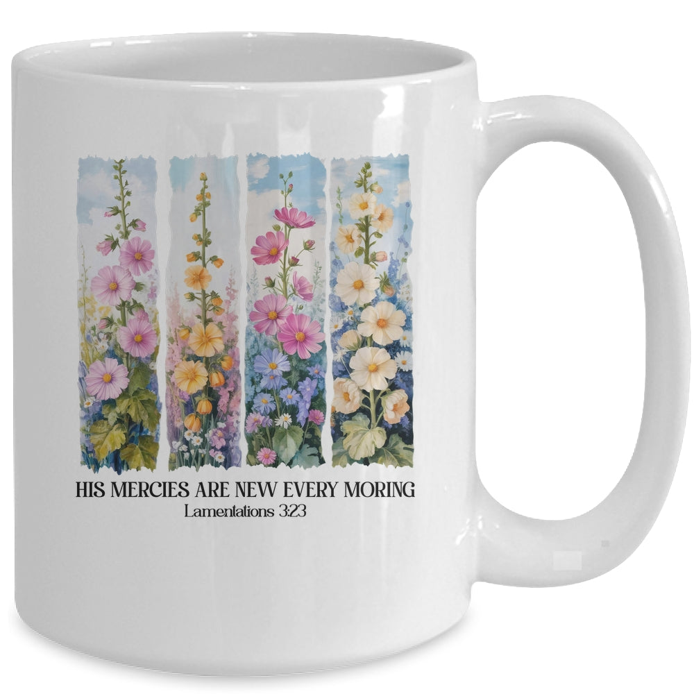 His Mercies Are New Every Morning Christian Bible Religious Mug | siriusteestore