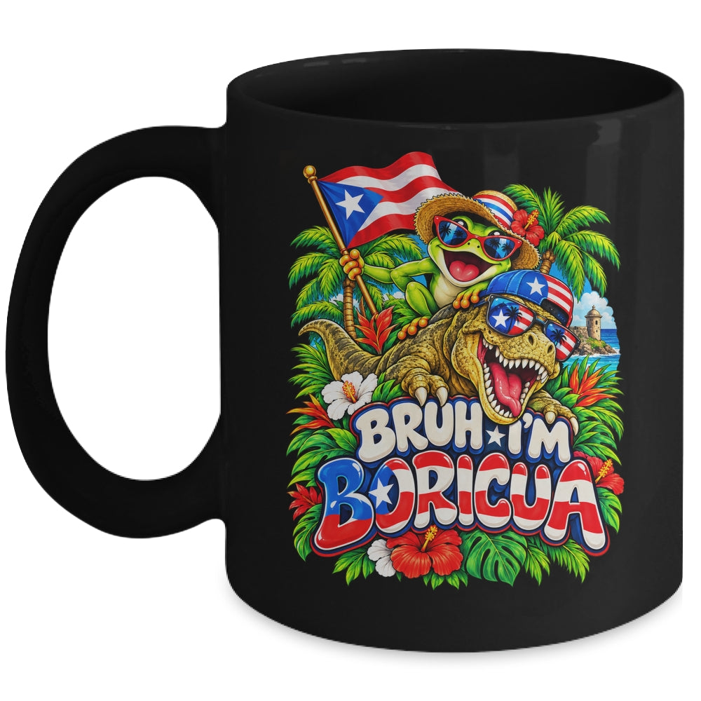 Hispanic Heritage Month Boricua Boys Girls Puerto Rico Kids Mug | siriusteestore