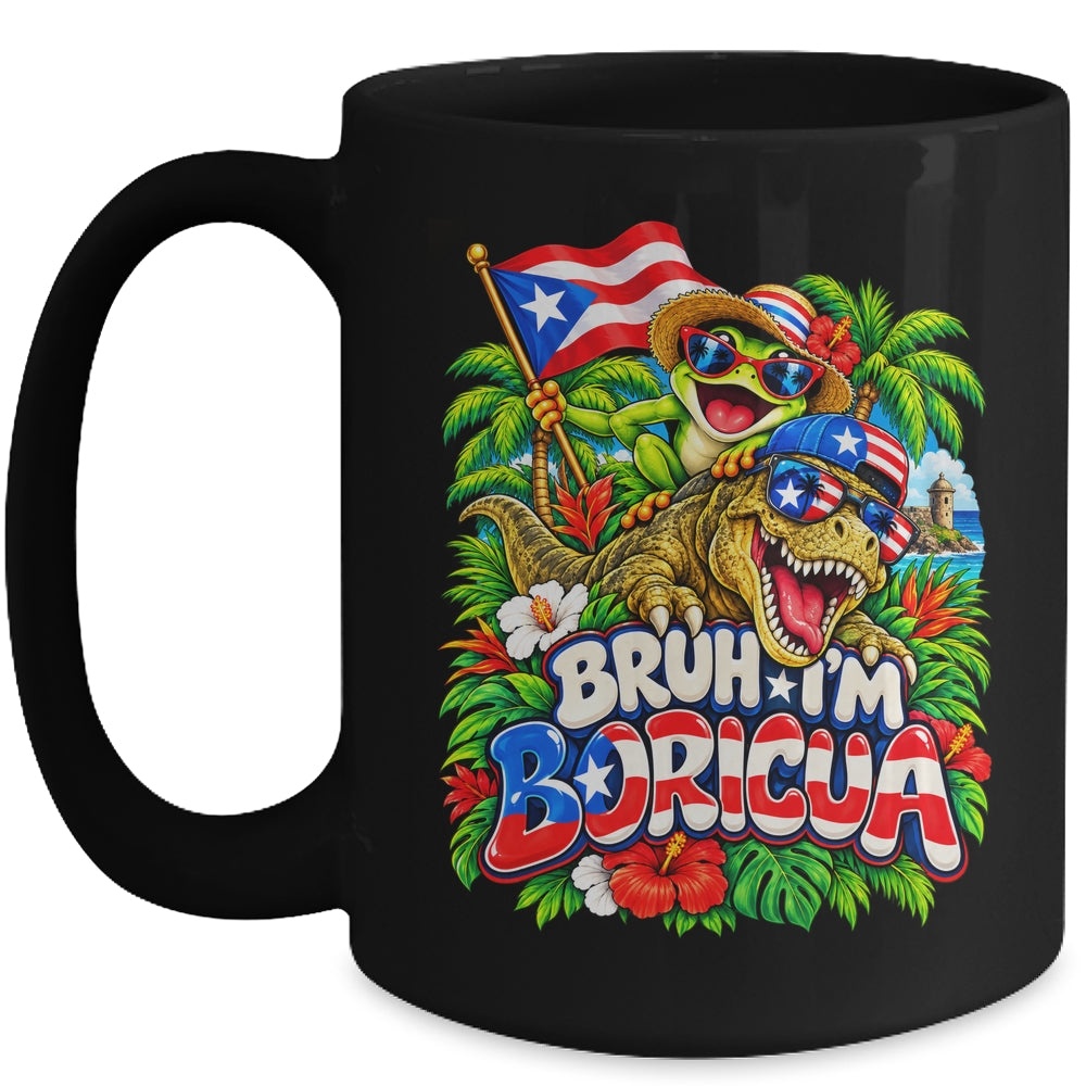 Hispanic Heritage Month Boricua Boys Girls Puerto Rico Kids Mug | siriusteestore