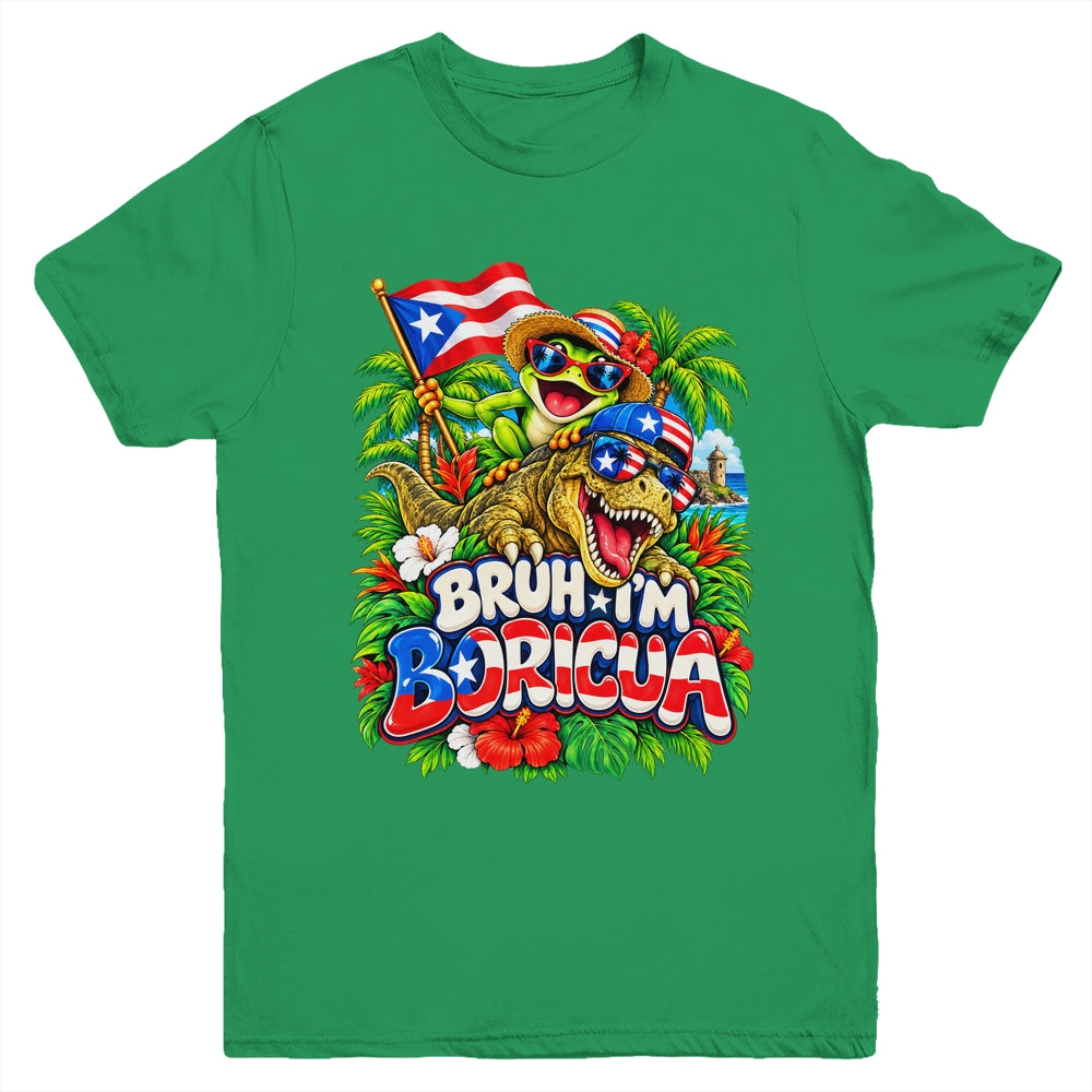 Hispanic Heritage Month Boricua Boys Girls Puerto Rico Kids Youth Shirt | siriusteestore