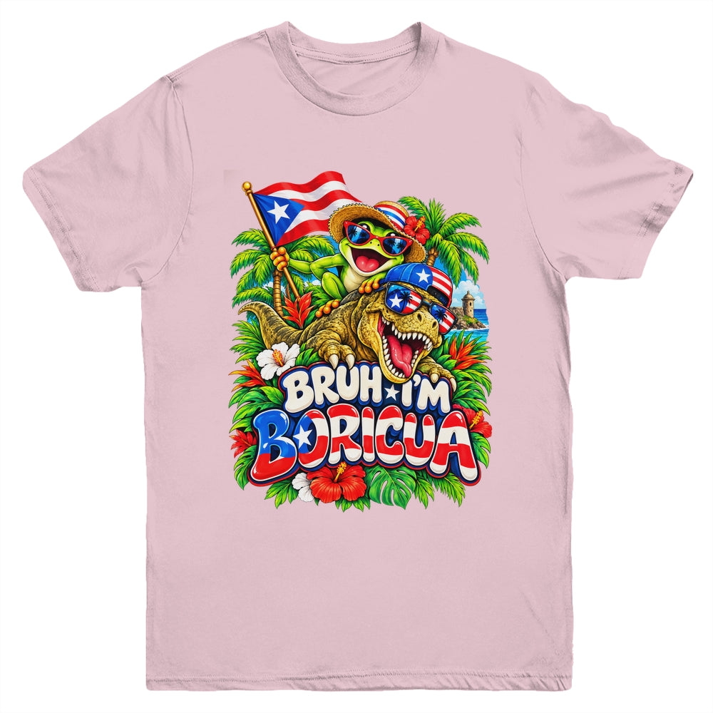 Hispanic Heritage Month Boricua Boys Girls Puerto Rico Kids Youth Shirt | siriusteestore
