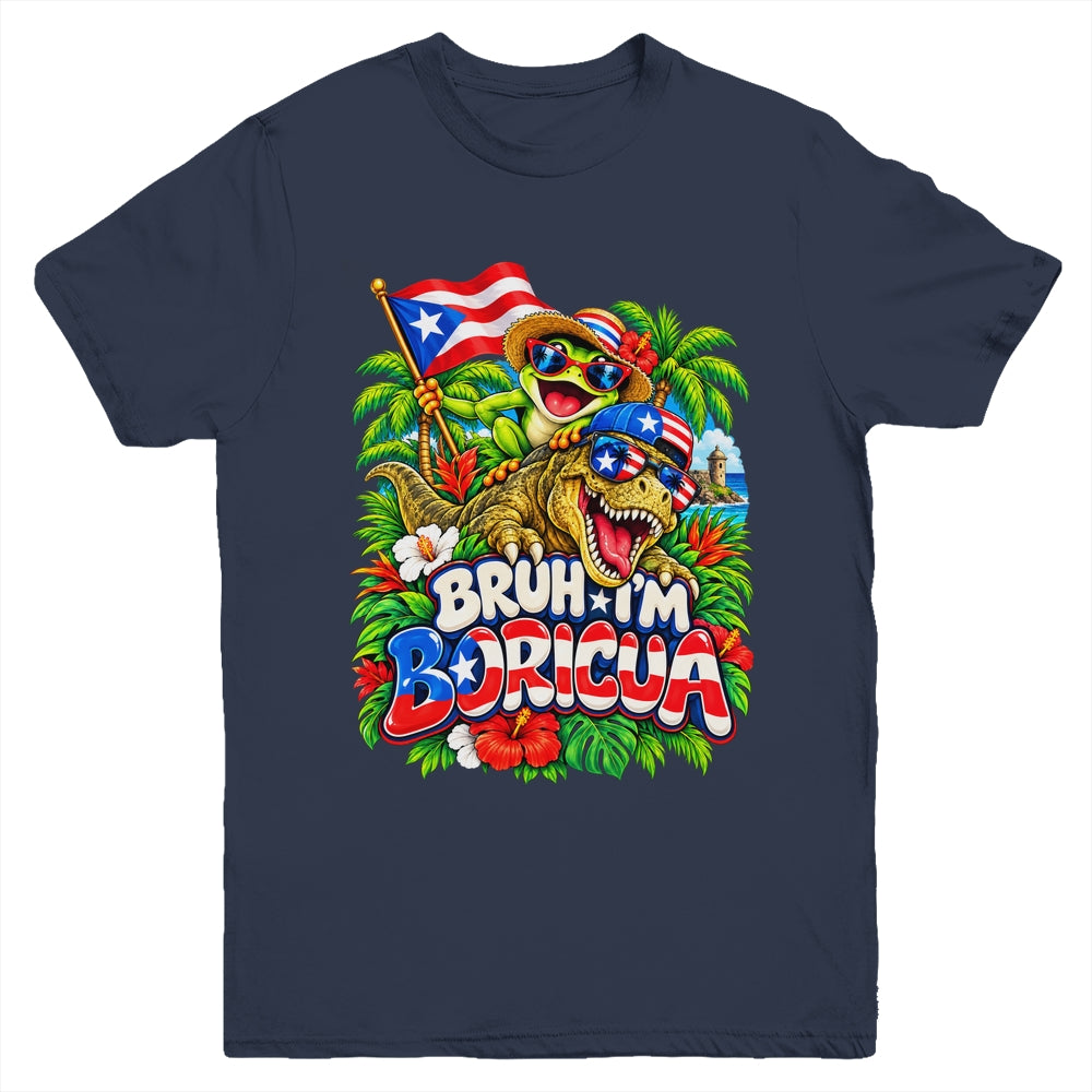 Hispanic Heritage Month Boricua Boys Girls Puerto Rico Kids Youth Shirt | siriusteestore