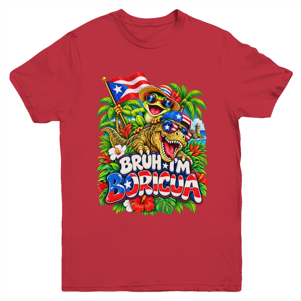 Hispanic Heritage Month Boricua Boys Girls Puerto Rico Kids Youth Shirt | siriusteestore