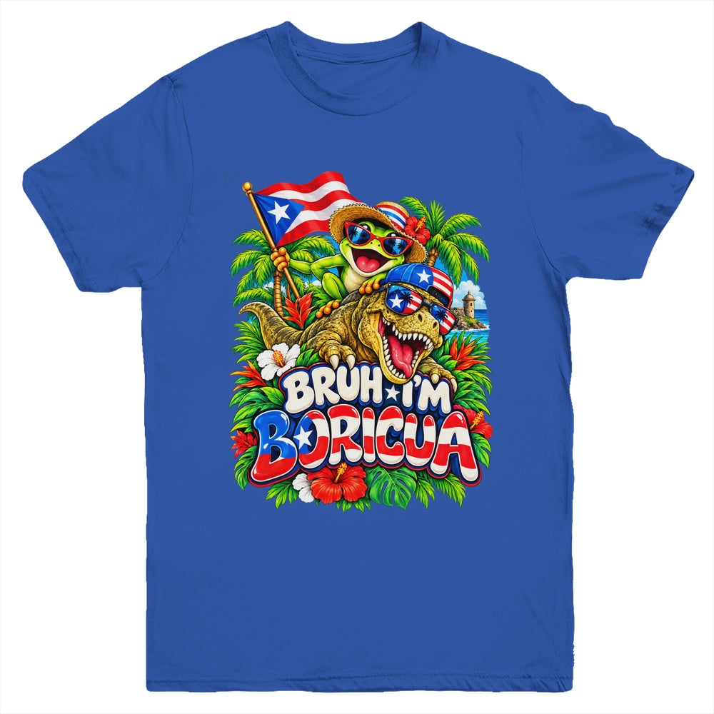 Hispanic Heritage Month Boricua Boys Girls Puerto Rico Kids Youth Shirt | siriusteestore