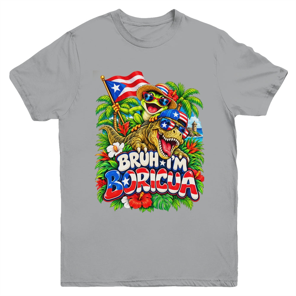 Hispanic Heritage Month Boricua Boys Girls Puerto Rico Kids Youth Shirt | siriusteestore